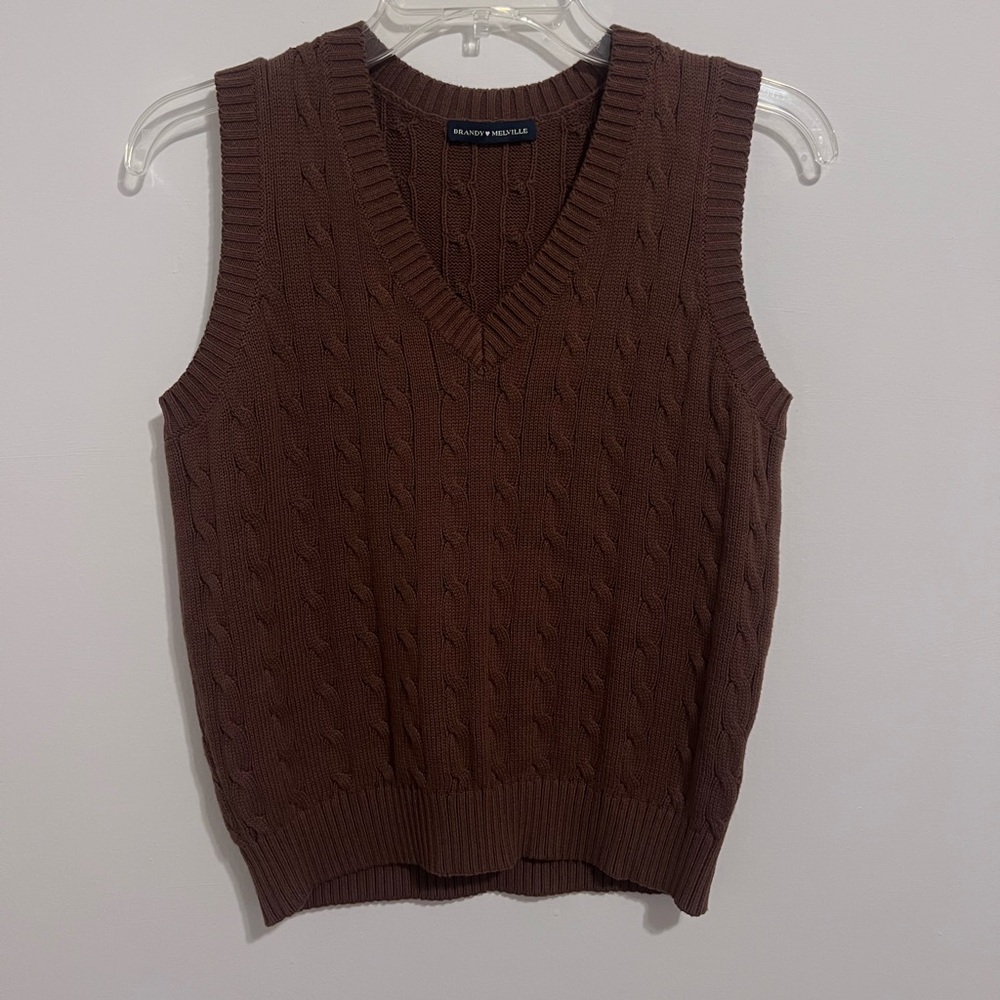 Brandy Melville brown vest